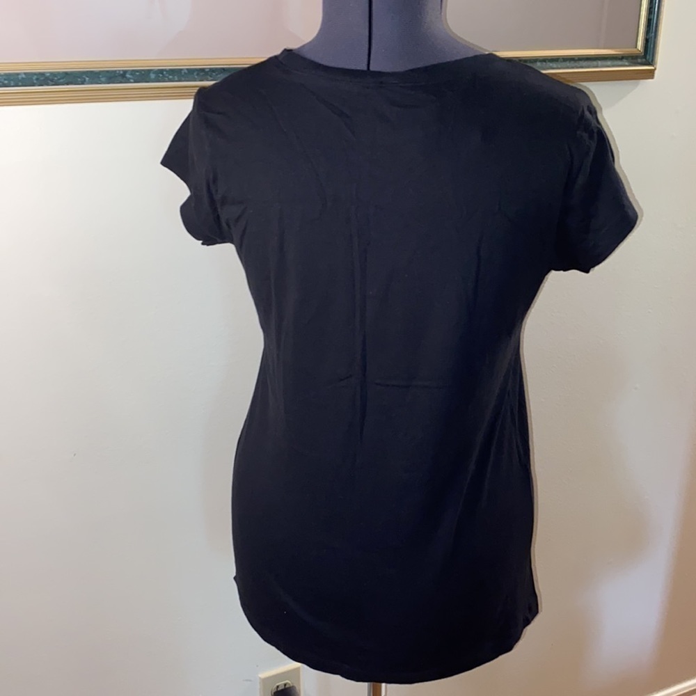 DISNEY Love To Shop Mickey Minnie Women's Black Top (Size XL) NWT - Picture 2 of 6